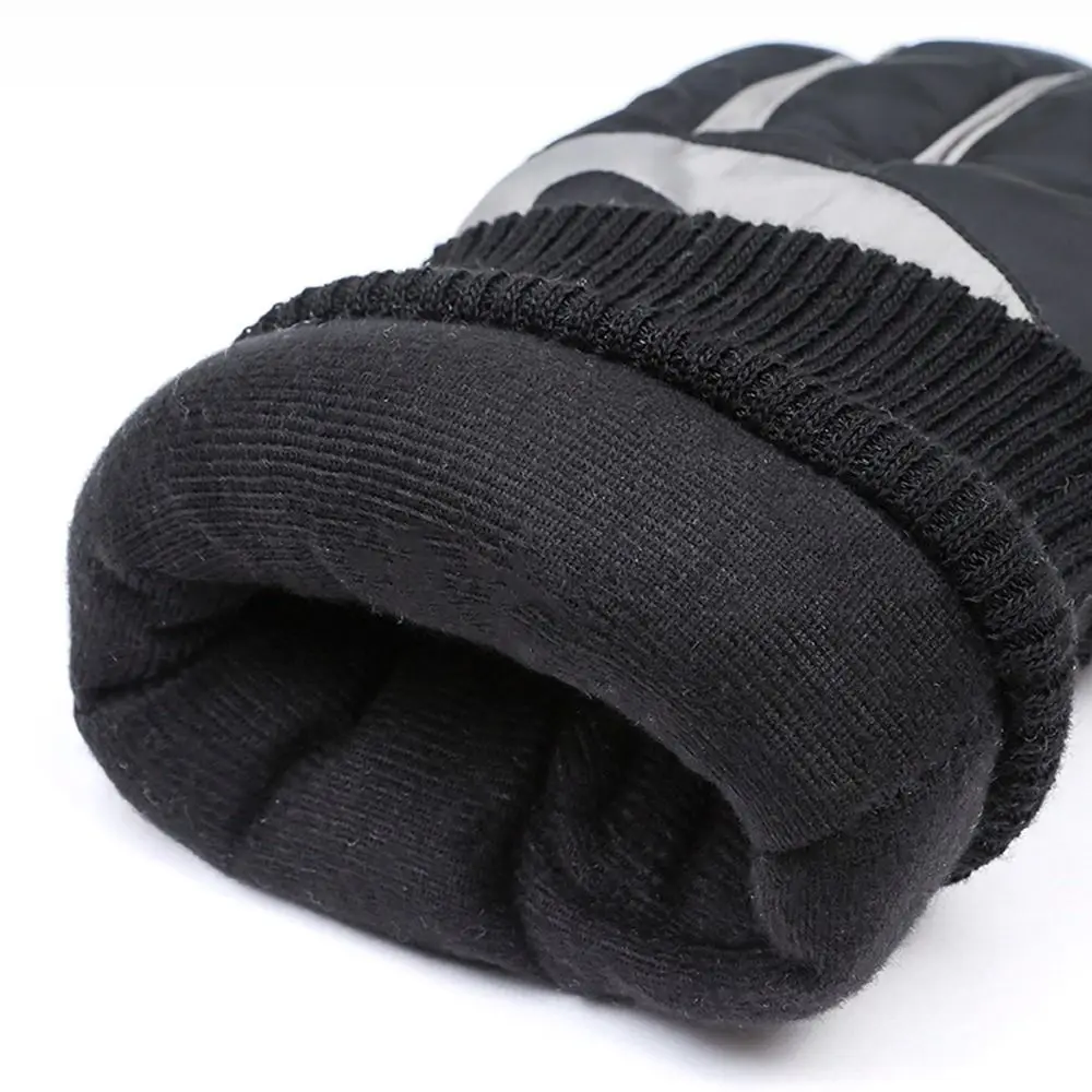 Guantes de lana ajustables para pantalla táctil, manoplas de conducción impermeables y cálidas, guantes de esquí antideslizantes a prueba de viento para hombres y mujeres