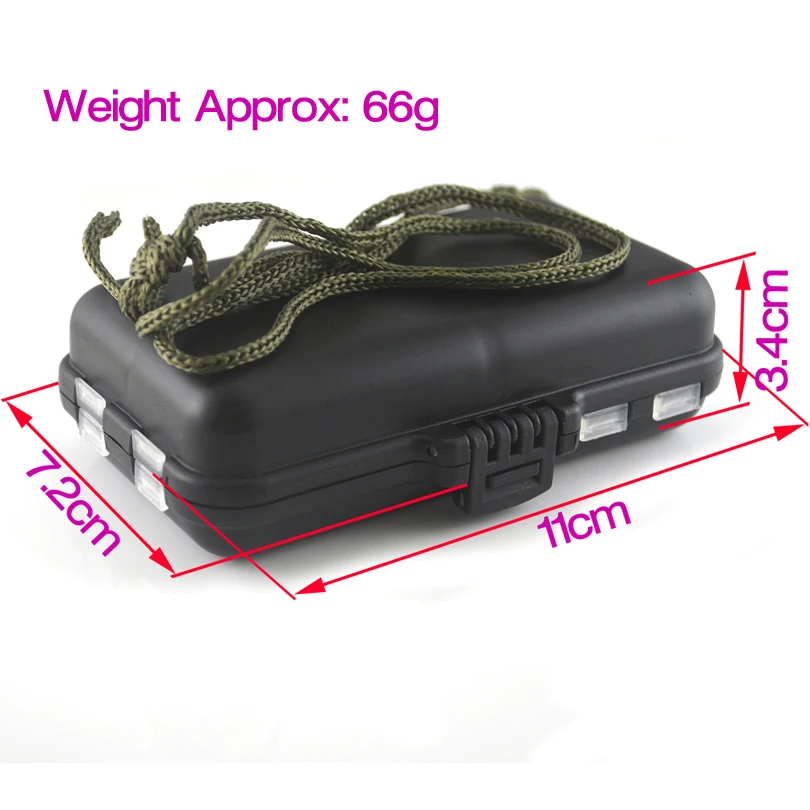 MNFT 1 Uds caja de pesca con mosca de doble capa 9 compartimentos gancho Minnow Popper Spinner cebo herramienta accesorios caja de aparejos de pesca - imagen 3