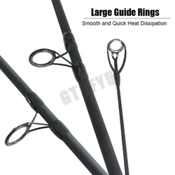 Caña surfcasting fibra carbono 3 tramos – Lanzamiento largo playa