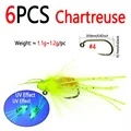 6pcs Chartreuse