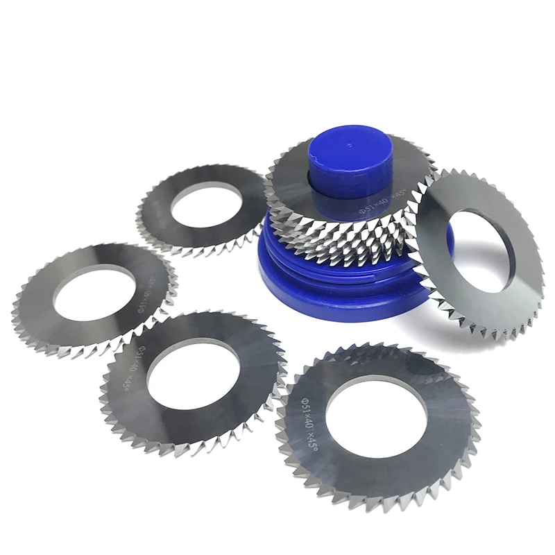 Cortador de hojas de sierra con ranura en V de carburo sólido, espesor sólido de 2,0mm, 5 uds., para máquinas CNC, diámetro exterior (mm) * dientes * grados - imagen 5