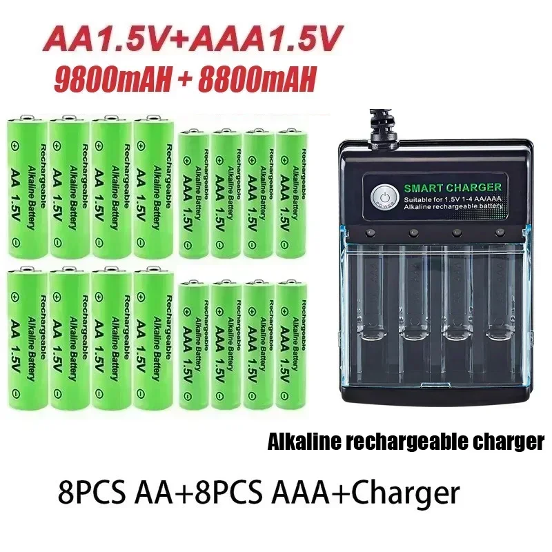 Pilas recargables AAA Original 1.5V 8800mAh para pesca deportiva - imagen 4
