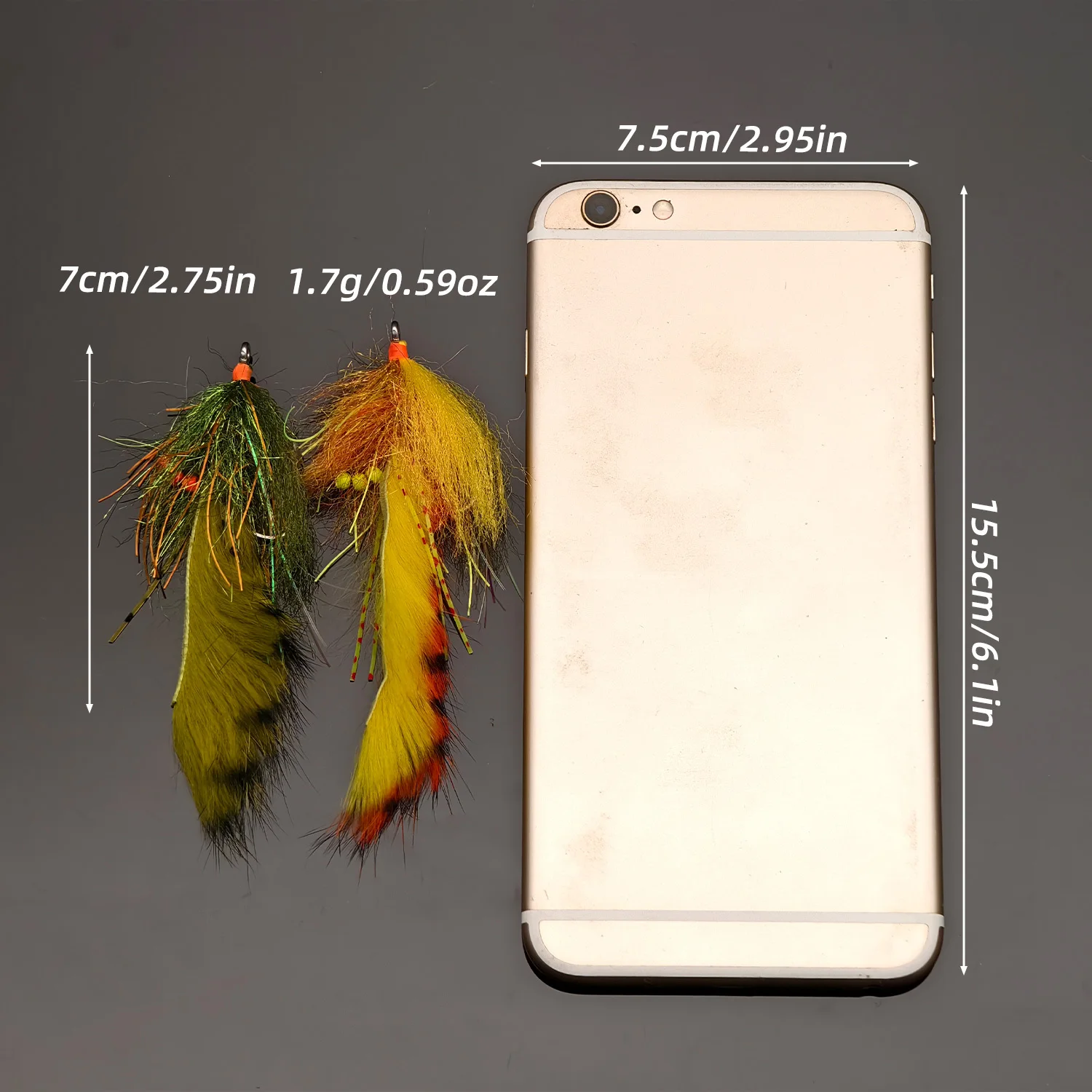 ANFS Big Zonker Streamer Moscas para Pesca Agua Dulce y Salada - imagen 5