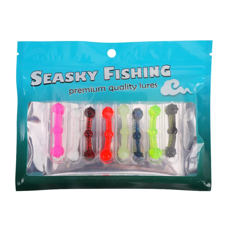 Senko-stickbait-señuelo de pesca de Material elástico, cebo blando de 1,6g y 4,8 cm, cabeza flotante, gusano Artificial, lote de 8 unidades - imagen 4