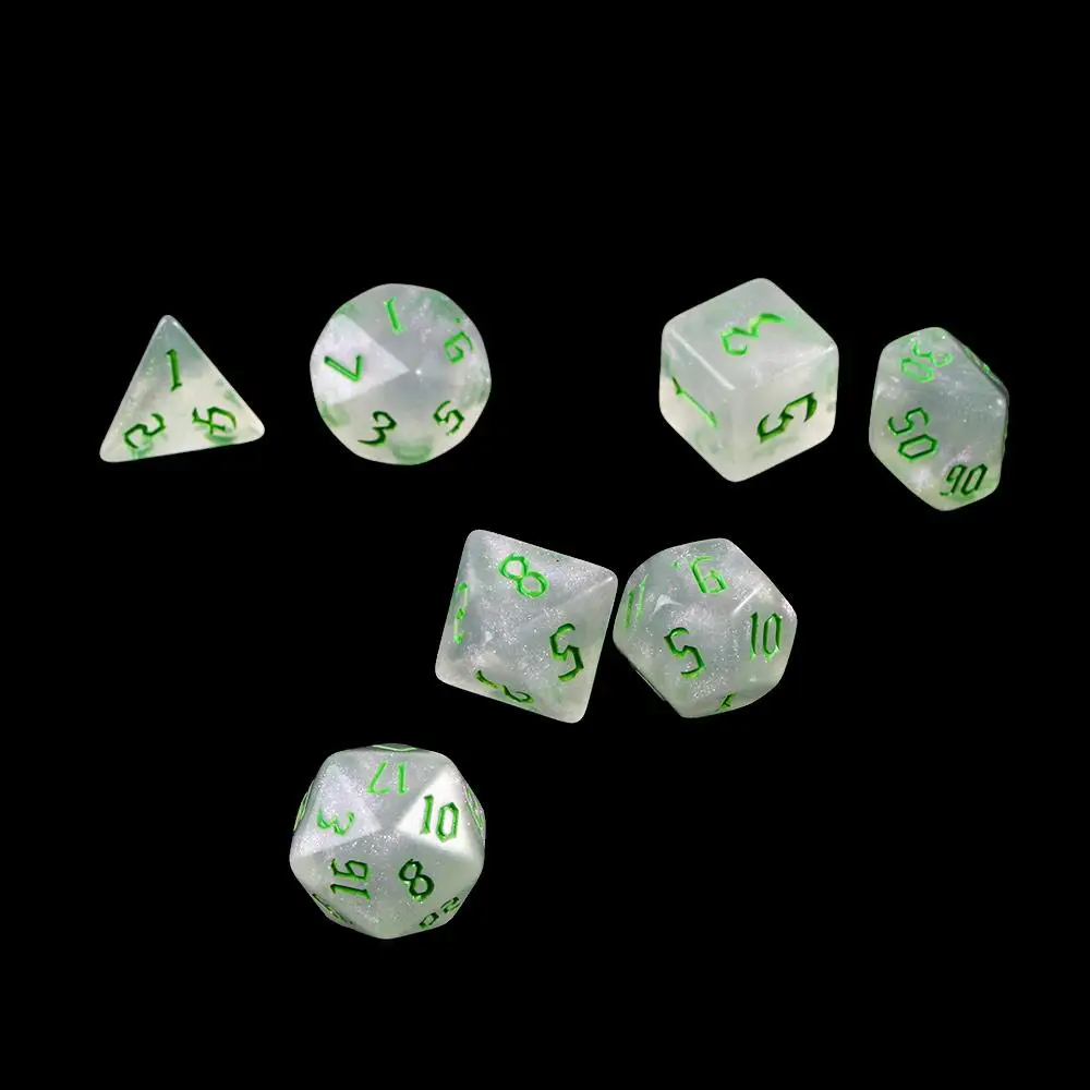 Dados poliédricos de acrílico para juegos de mesa y números - imagen 2