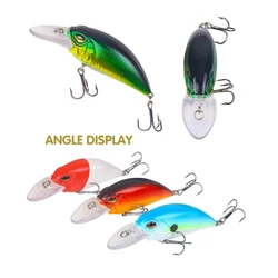 Crankbait con ojos 3D - Señuelo duro para lubina y lucio de pesca