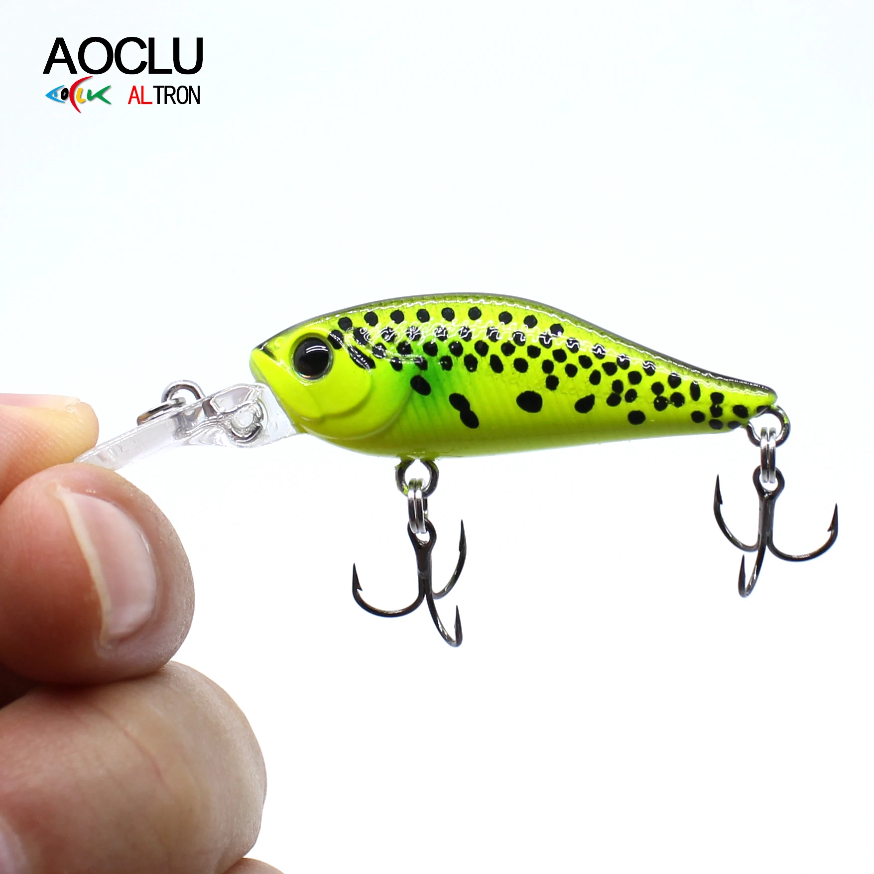 AOCLU-Mini Minnow Shad, 40mm, 2,5G, 0,7 M, nadador de buceo profundo, Crankbait flotante, Wobbler, ganchos VMC fuertes, calidad japonesa - imagen 3