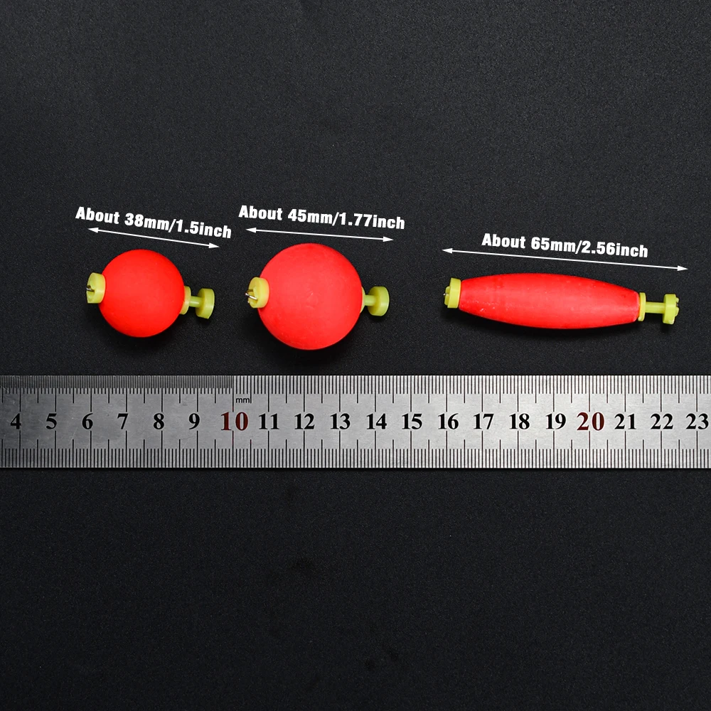 Bobbers ponderados para pesca, flotador de espuma para cigarros, boya EVA, indicadores de huelga de forma ovalada, flotador de pesca a presión, lubina, trucha, tipo de pez, 6 uds. - imagen 3