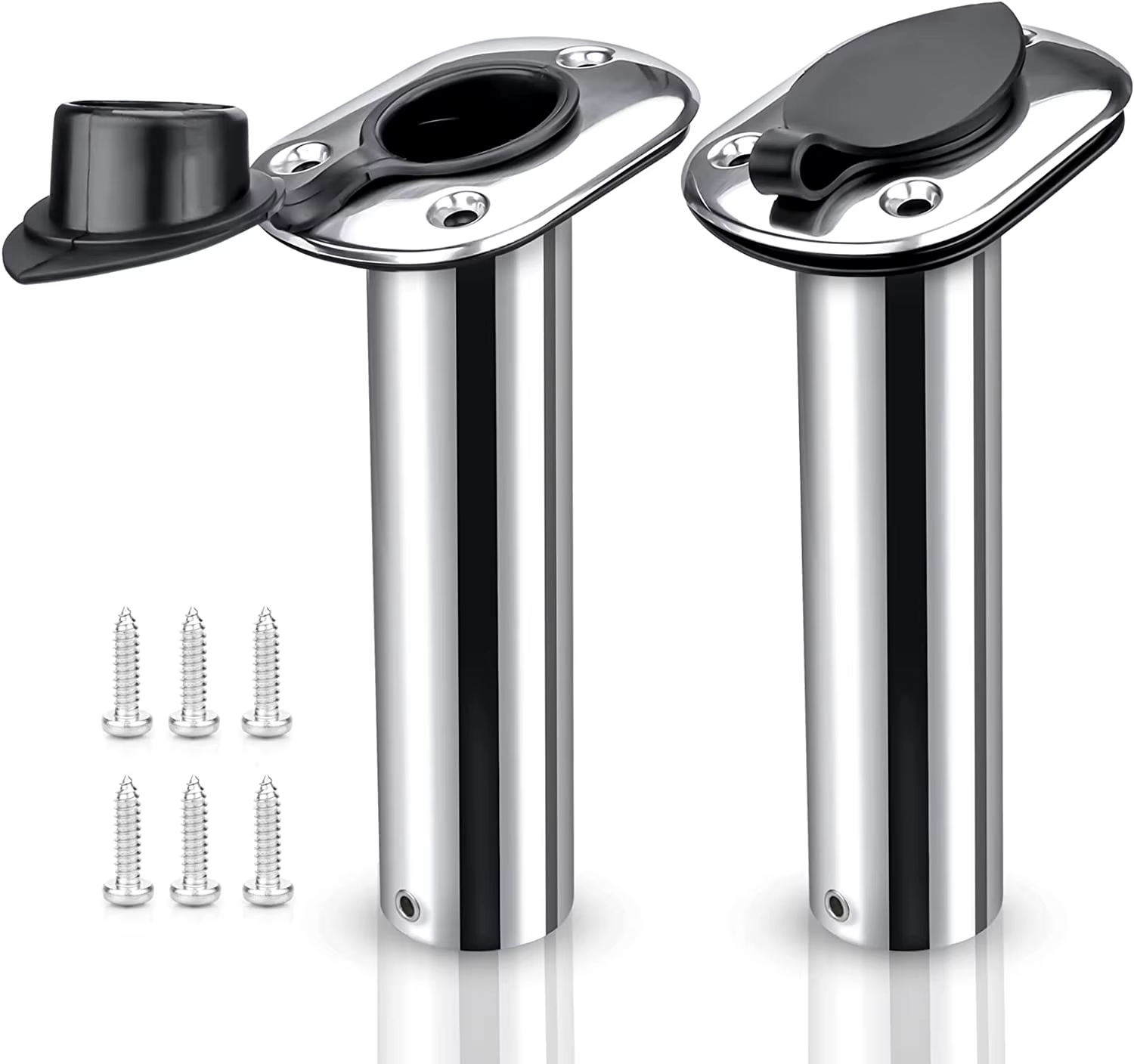 Portacañas de acero inoxidable para barco – Tubo 15°
