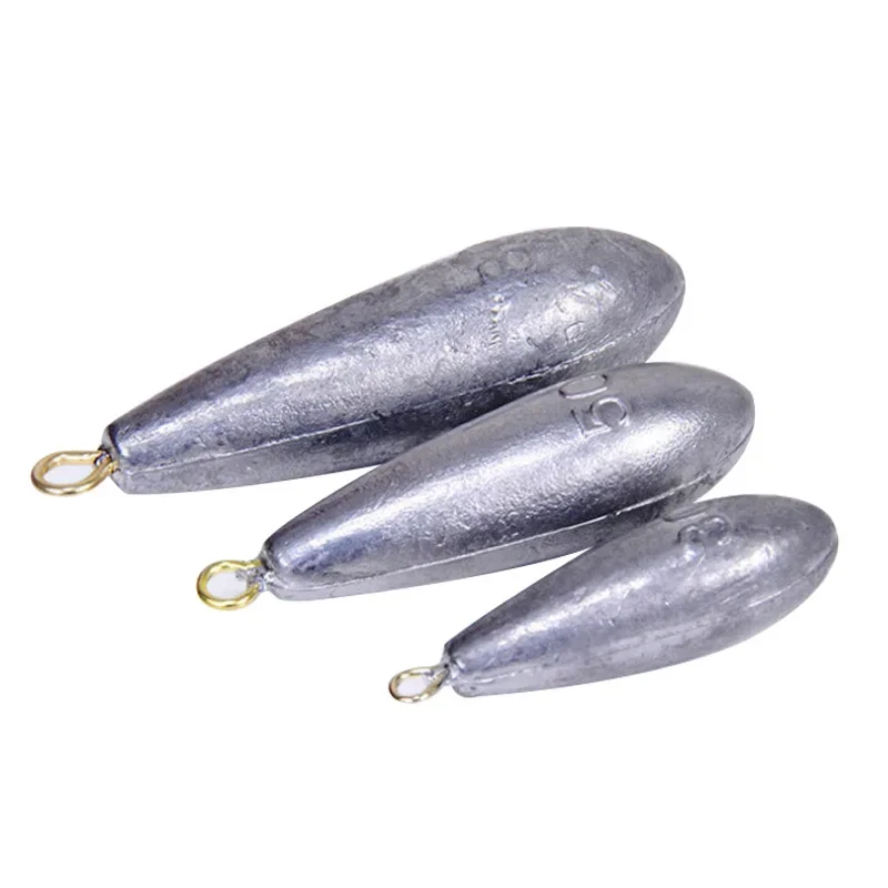 10 Uds. Colgante de hoja de sauce, anillo colgante de plomo, colgante de plomo leal, anillo colgante de pesca en el mar, equipo de pesca líder Rafting - imagen 5