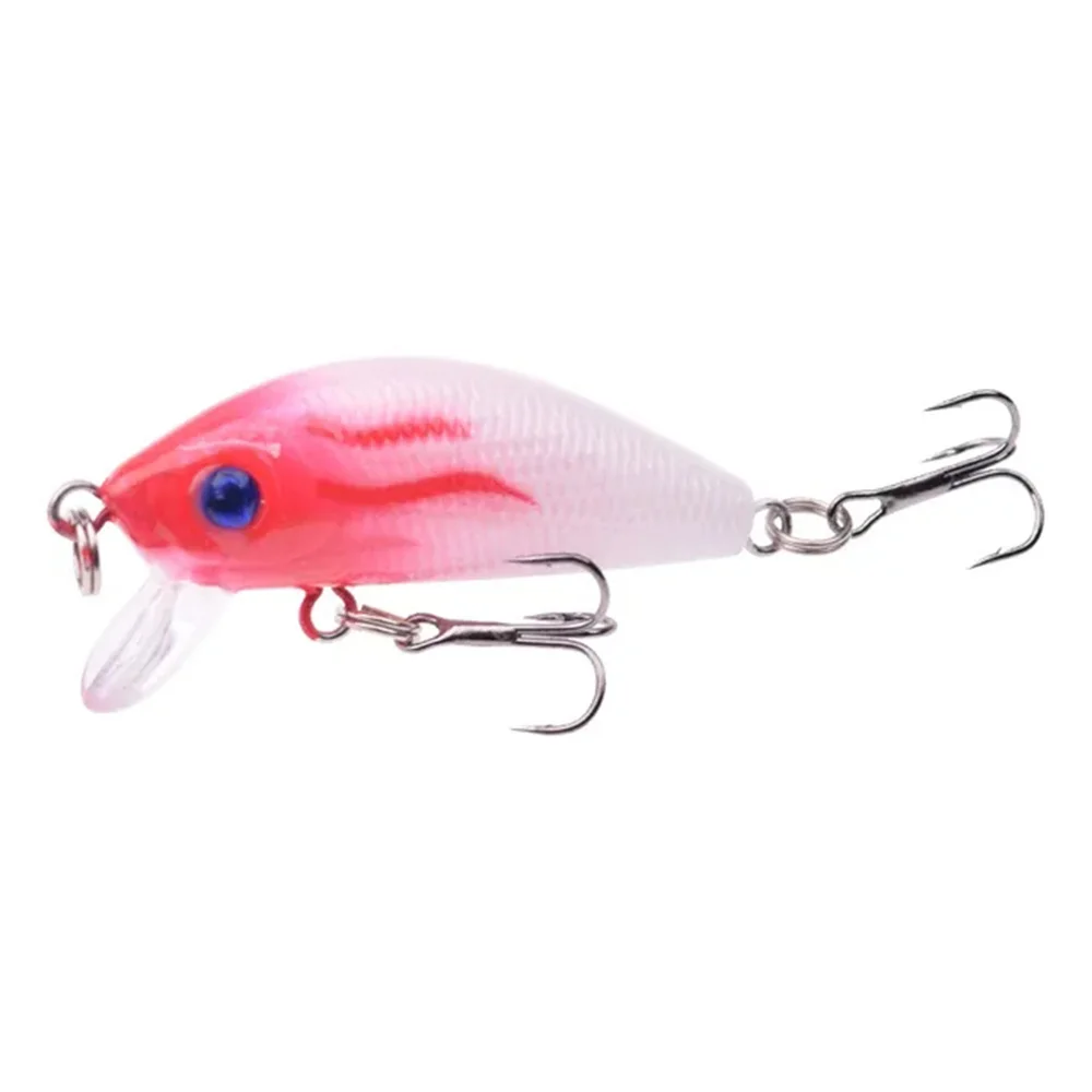 Señuelo de pesca Minnow, ojos 3D, cebo duro de plástico, Crankbait Wobblers, aparejos de natación artificiales, 1 ud. - imagen 4