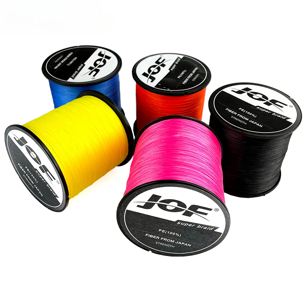 JOF Sedal de Pesca Trenzado 4 Hebras – Multifilamento PE Resistente