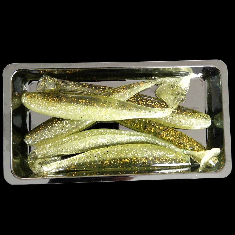 Swolfy-señuelo de pesca suave de 6 piezas, cebo Artificial suave de 9cm para agua dulce, Swim Shad Perch, Lucio, columpio Shad - imagen 3