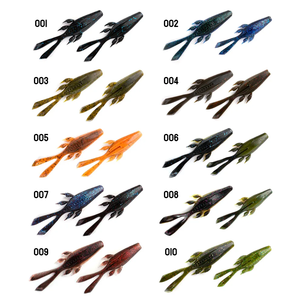 DYY-Swimbait de silicona suave para camarones, cebo Artificial para perca de lubina, aparejo de pesca, Buggy Craw, perca, 10,5 cm, 8,8G, 6 piezas - imagen 5