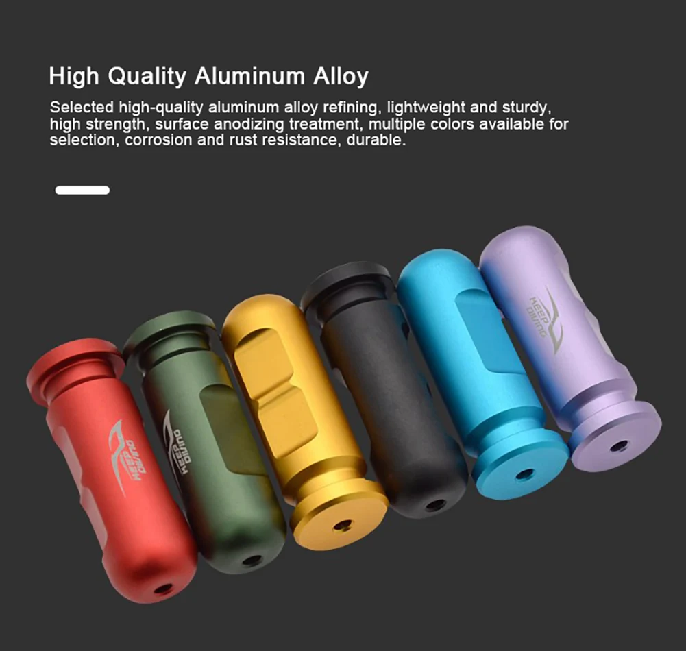 Herramienta de equilibrio de presión del oído, herramienta de entrenamiento auxiliar de ecualización del oído de aleación de aluminio, esnórquel de práctica de presión del oído profesional - imagen 4