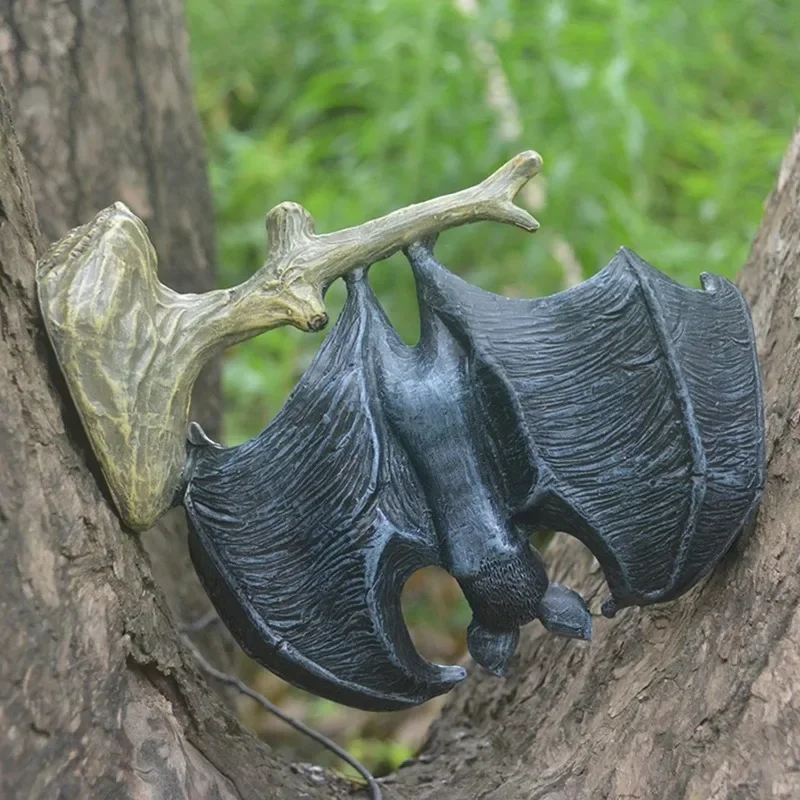 Colgante de murciélago para decoración de jardín, estatua de noche, demonio, vampiro, murciélago, regalo de Halloween, decoración de sala de estar, decoración del hogar - imagen 4