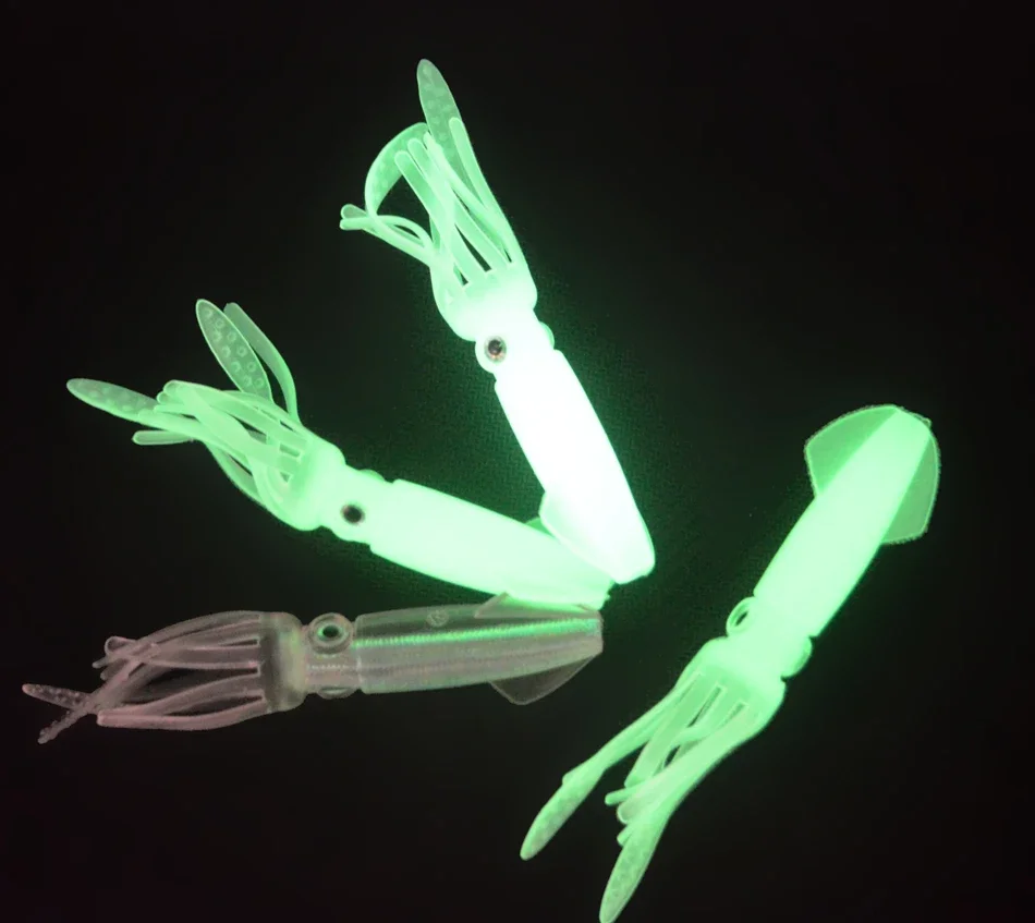 MNFT 1 Uds. Señuelo blando de pesca, Señuelos de Pesca de calamar, accesorios de señuelo de pesca de pulpo, cebo blando para Wobbler de mar - imagen 5