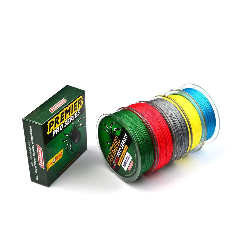 Línea de pesca de 100M, multifilamento de 4 hebras, alambre trenzado súper fuerte, 6-100LB, PE, pesca de carpa, alambre de pesca más suave - imagen 2