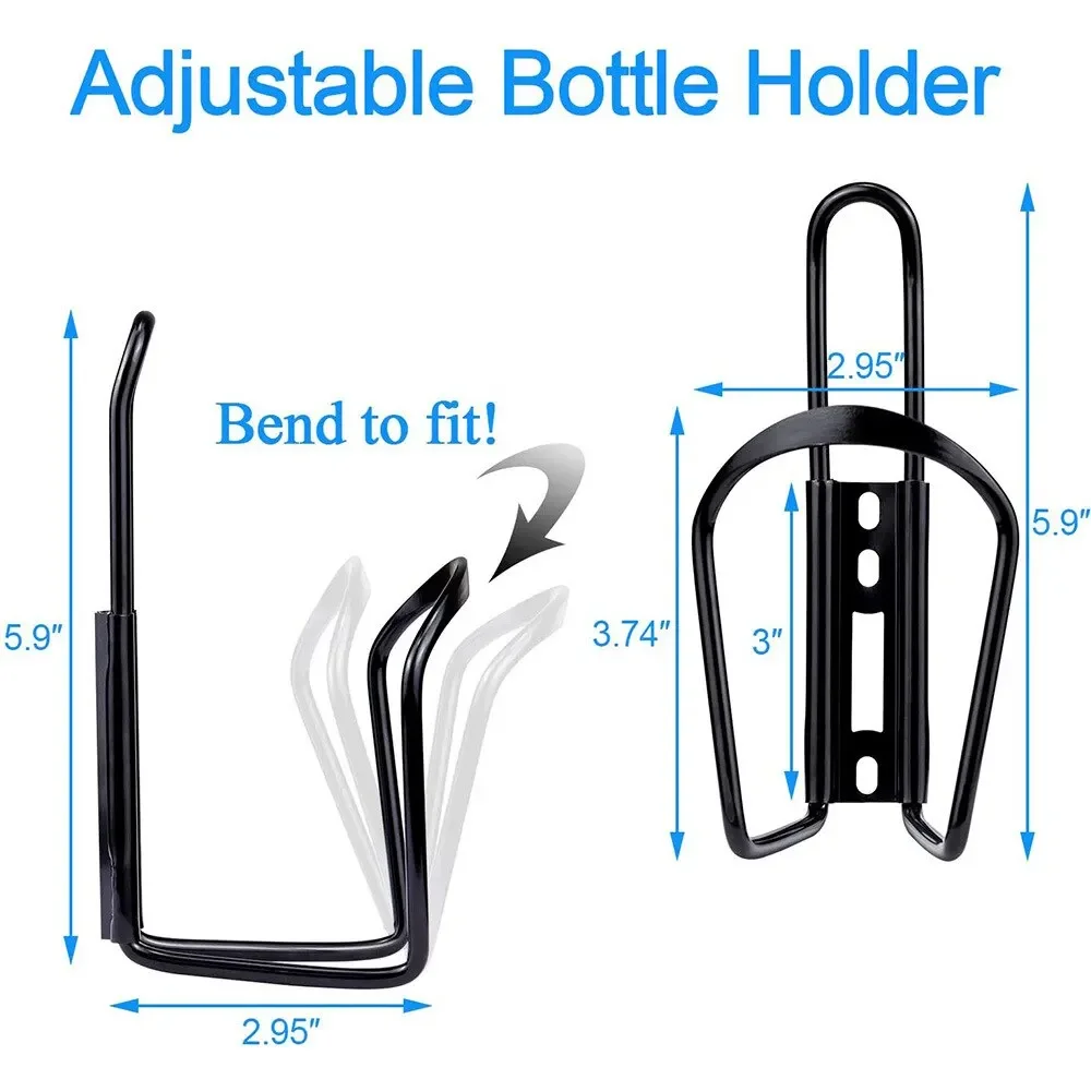 Soporte para botella de bicicleta de aleación de aluminio, soporte para botella de agua y bebidas para bicicleta, jaula plegable para bicicleta de montaña - imagen 5