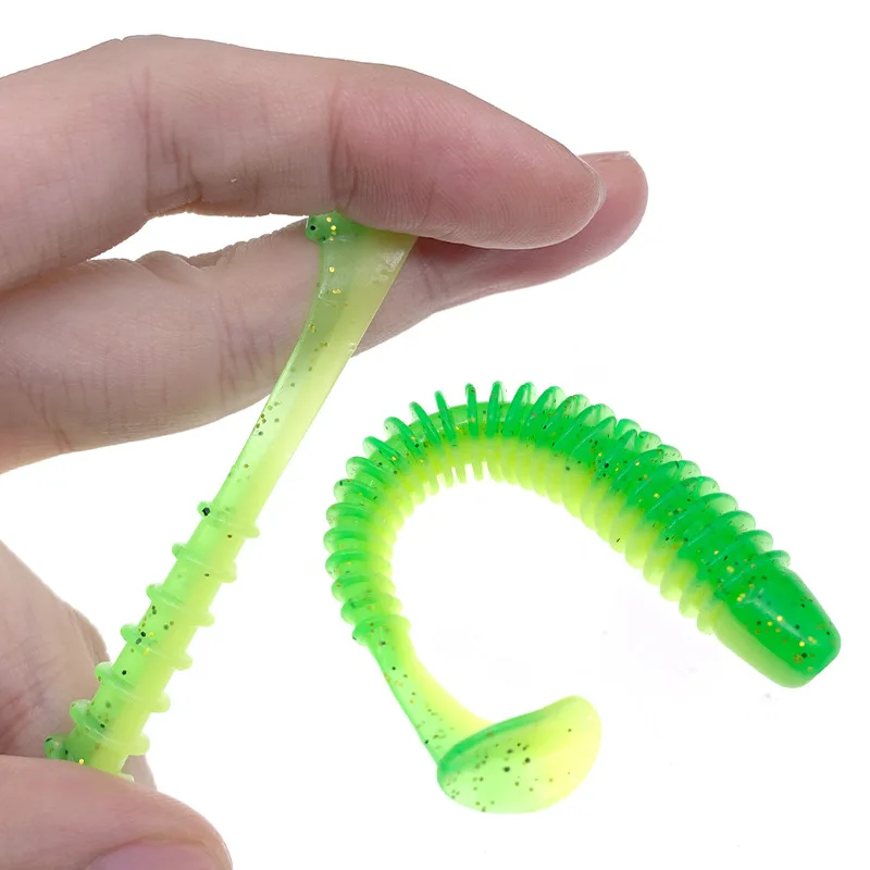 Vinilo Swimbait cola en T – Señuelo shad con anillo impacto - imagen 4