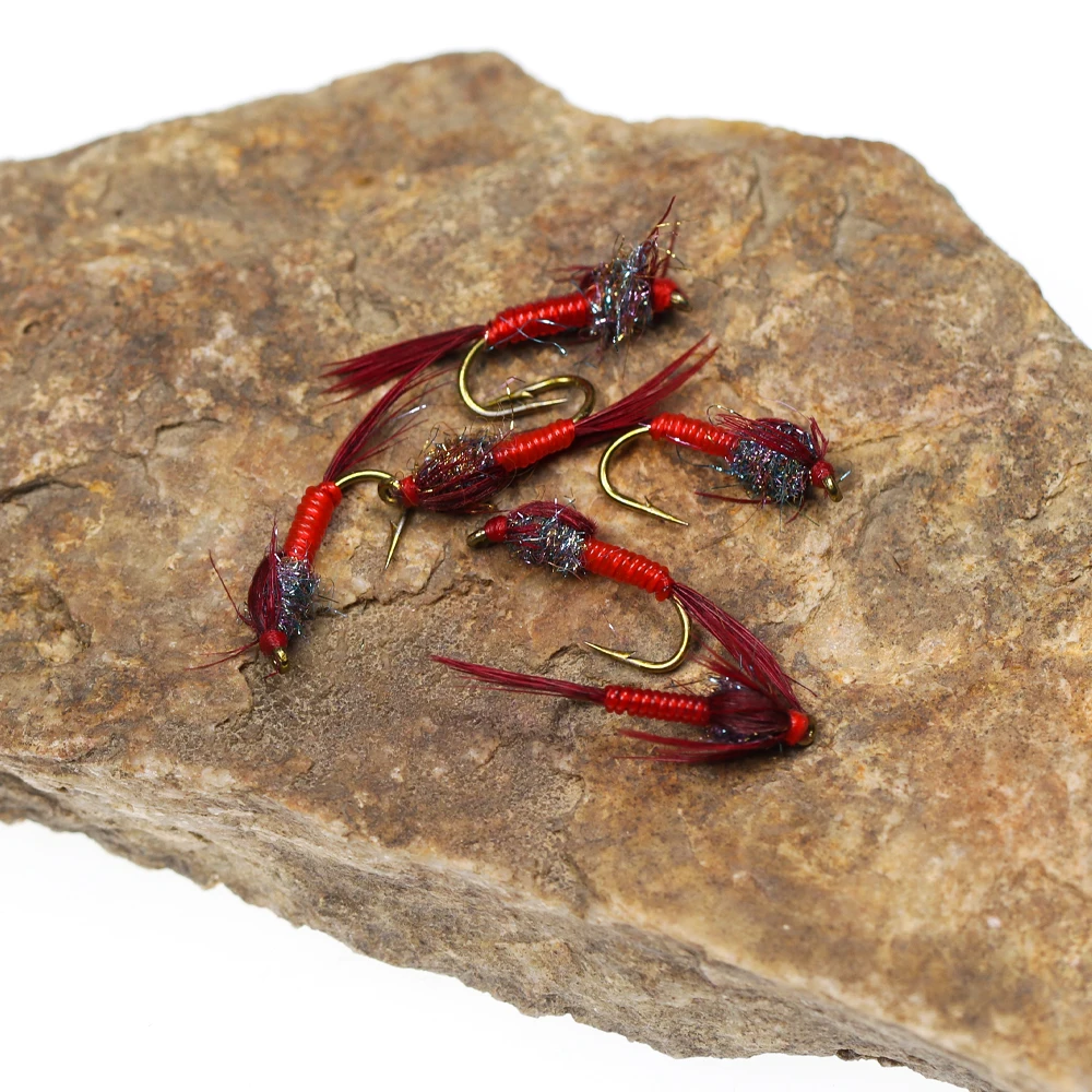 Anzuelos de ninfa Wifreo – Cola de faisán para pesca a mosca - imagen 5