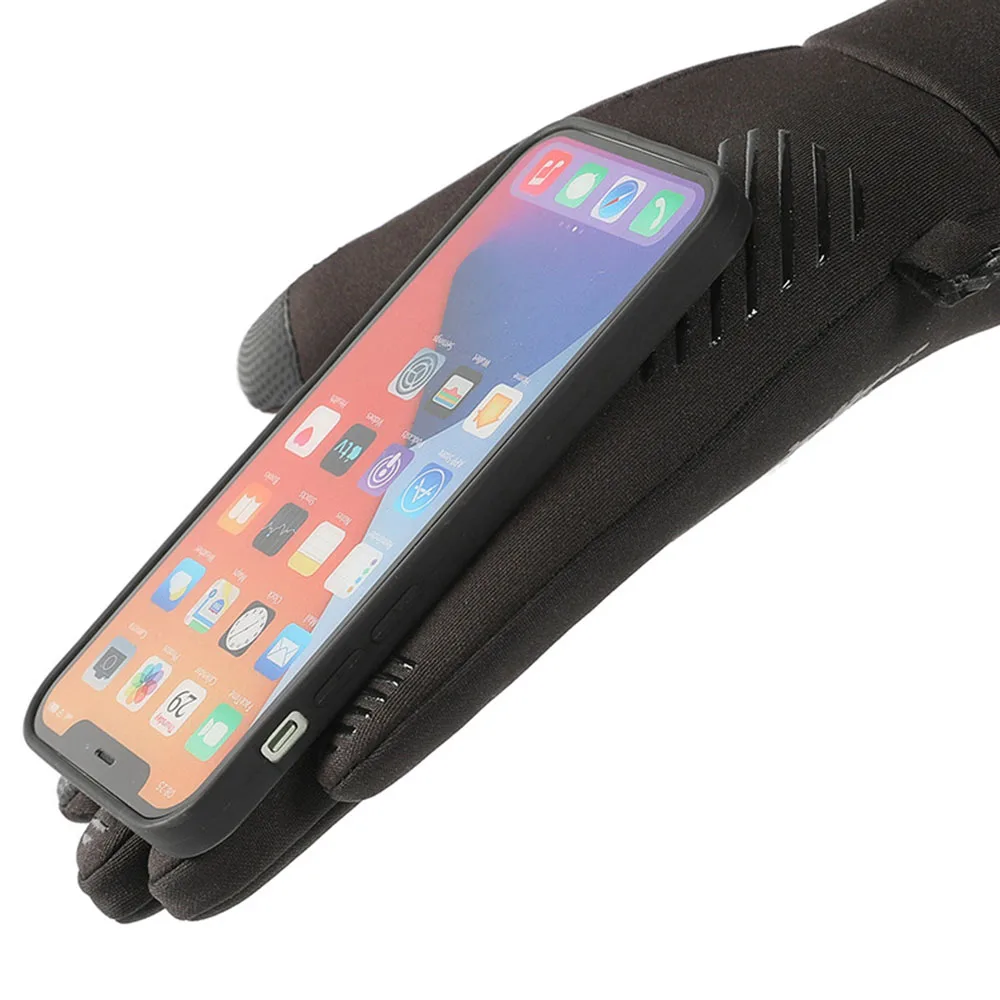 Guantes de invierno impermeables para hombres y mujeres, guantes a prueba de viento, deportes, pesca, pantalla táctil, conducción, esquí, antideslizantes, cálidos, ciclismo, 1 par - imagen 3