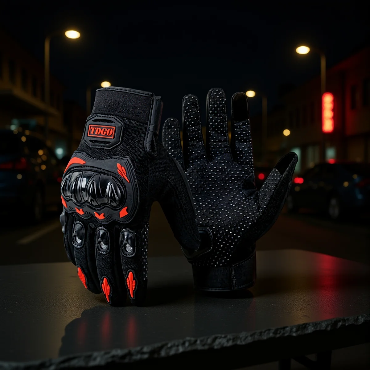 Guantes de montar para hombre, guantes transpirables para primavera y verano, para motocicleta, bicicleta, senderismo, guantes tácticos de dedo completo para exteriores, mitones - imagen 4
