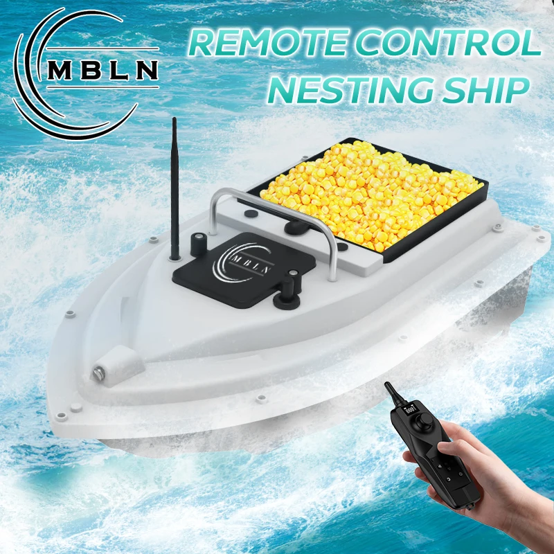 Barco cebador MBLN GPS – Radiocontrol 500m para pesca deportiva