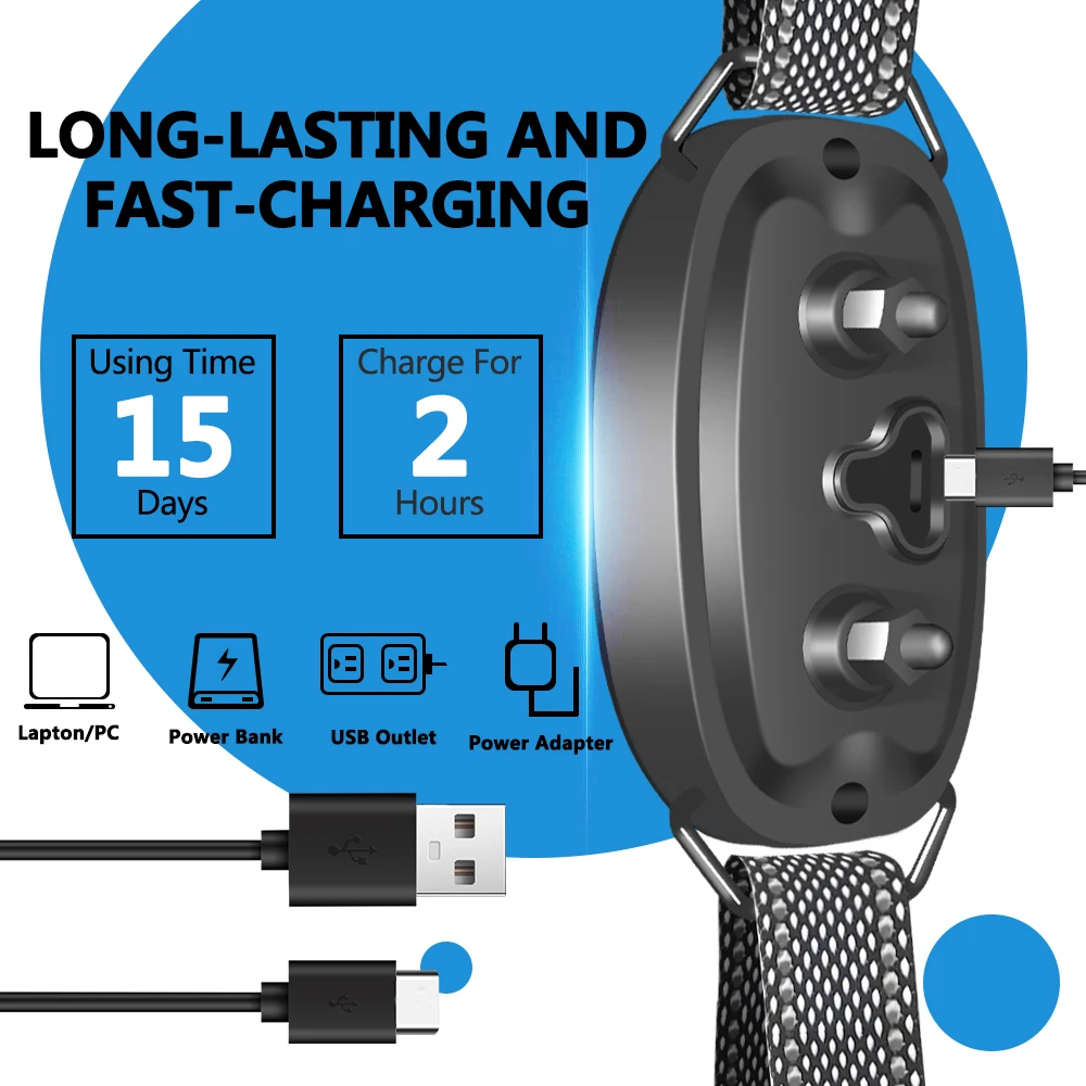 Nuevo Collar Inteligente Antiladridos para Perros, Collar Recargable Inteligente para el Ladrido, Collar de Entrenamiento Antiladridos con Sensibilidad Ajustable - imagen 3