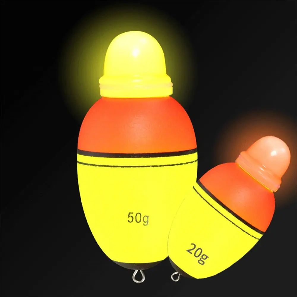 Boia de plástico de alta calidad, 20g/30g/40g/50g/60g/80g/100g, bola Bobber de espuma Eva electrónica, flotador nocturno de pesca - imagen 3