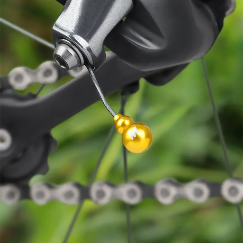 Tapa de línea de cambio de freno en forma de calabaza, tapas de extremo de núcleo de Cable universales resistentes al desgaste, cubierta de Cable de aleación de aluminio CNC, 5 uds. - imagen 2