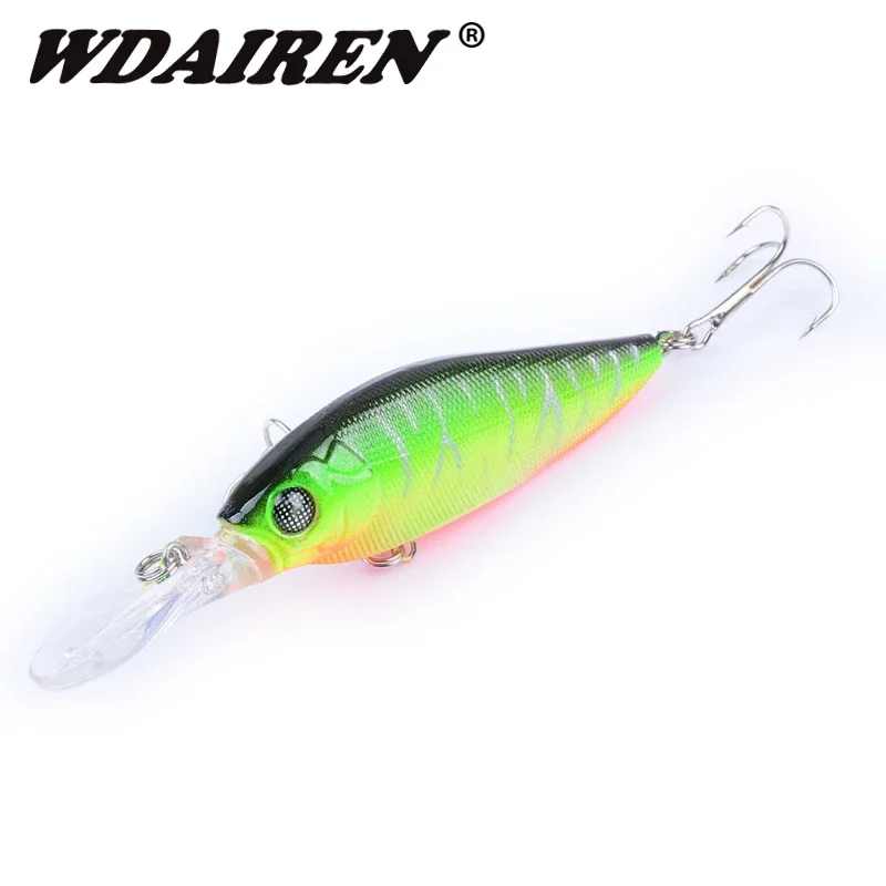 1 Uds señuelo de pesca Minnow 11cm 11,5g Swimbait Artificial plástico duro Wobblers señuelo pesca Crankbait cebo flotante WD-322 - imagen 3
