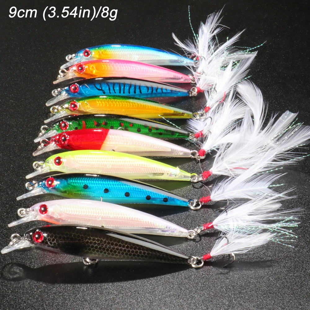 10PCS fishing bait C