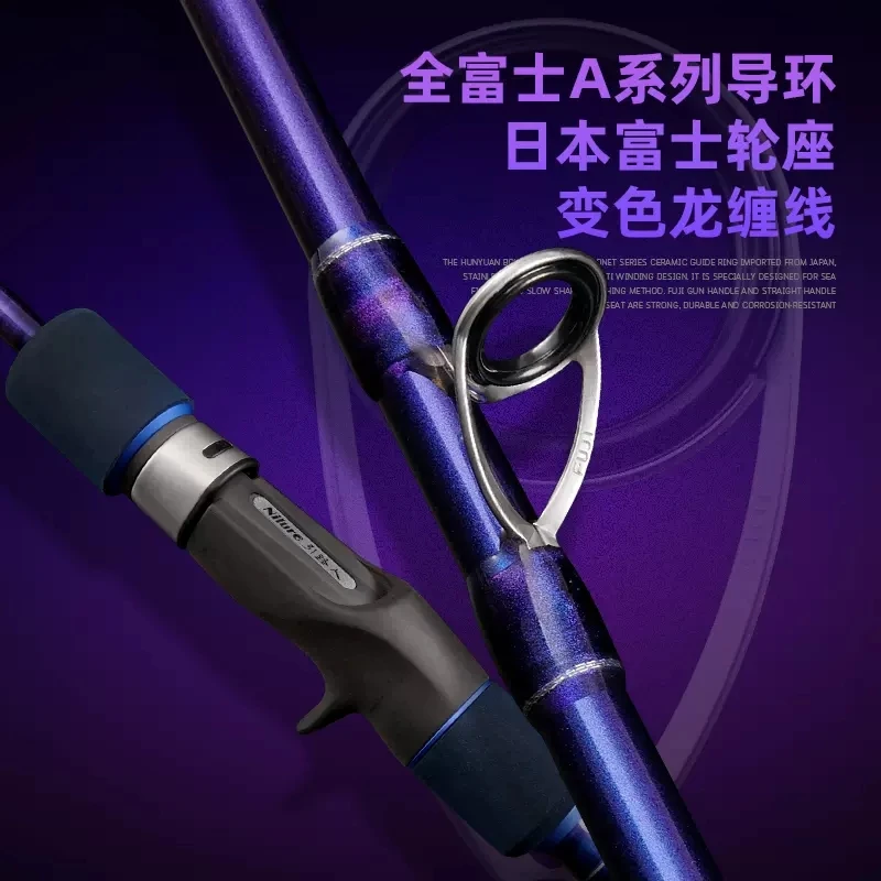 NILURE-caña de Jigging lenta sólida/Tubular, piezas completas de 2023 M, giratoria/fundida, para barco, Océano, novedad de 1,9 - imagen 4