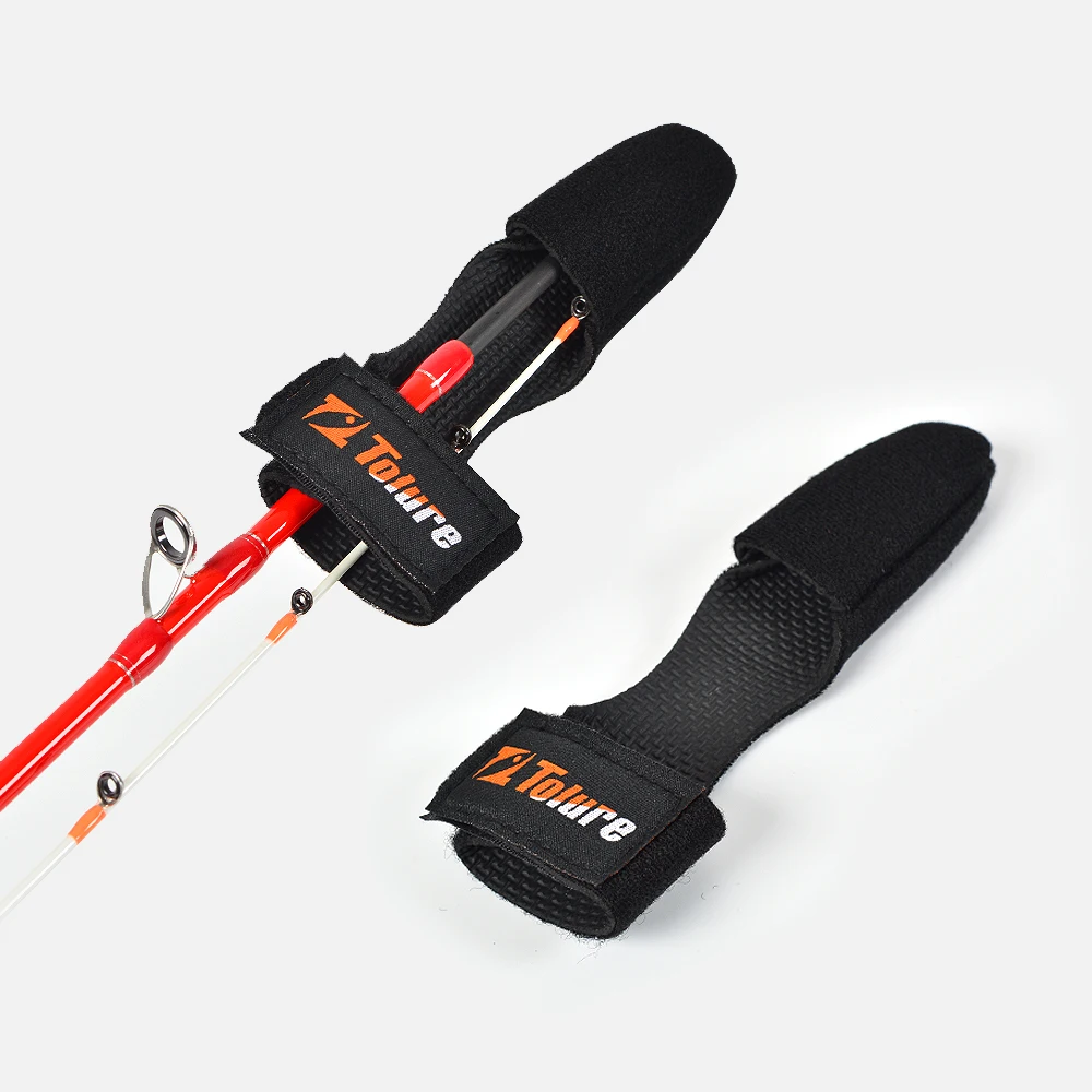 TOLU-soporte de amarre para caña de pescar, correa/cubierta de punta, aparejos de cinturón, banda elástica, soporte para poste, lazos de sujeción, accesorios de herramientas de pesca - imagen 5