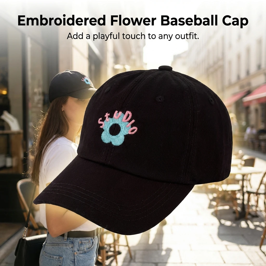 Gorra Duckbill floral para pesca – Protección solar UV - imagen 2