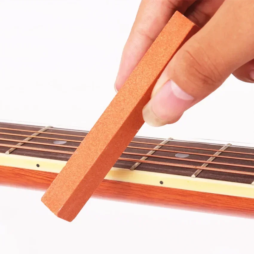 Kit protector de piedra de lijado de alambre de traste, púas de guitarra, placa de dedo, pulido Radian, herramienta Luthier DIY, accesorios de piezas de bajo y guitarra - imagen 5