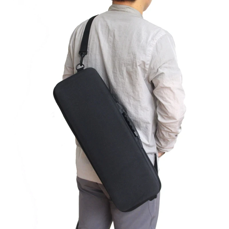 Bolsas de Pesca al aire libre portátiles EVA a prueba de golpes, bolsa de transporte para caña de pescar y carrete con correa, estuche de almacenamiento para poste, bandolera para Pesca - imagen 2