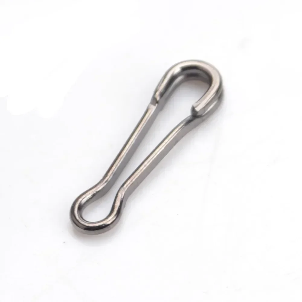 Jooyoo-accesorios de pesca de 10 piezas, Conector de pesca de acero inoxidable con broche Hawaiano, SnapHook Fastlock señuelo, barril giratorio de seguridad - imagen 4