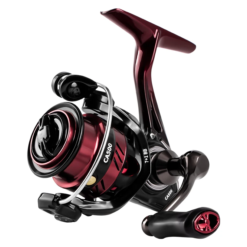 D1-carrete de pesca giratorio serie 500/800, carrete de Metal ultraligero con copa de línea poco profunda para Opsariichthys Bidens - imagen 5