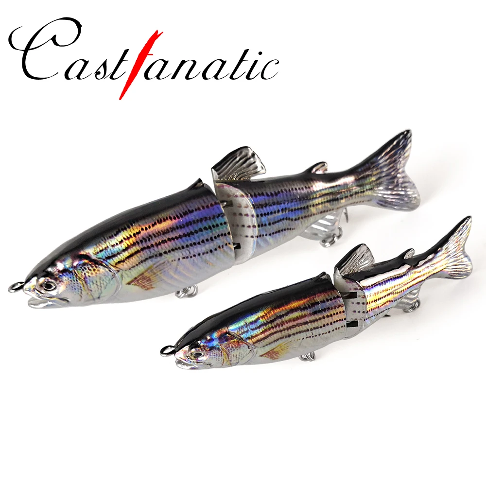 Castfanatic 66/23g 2 secciones señuelo de pesca en mar profundo Swimbaits Minnow cebo duro Artificial para aparejos de carpa Lucio Trolling Big Game Fish - imagen 5