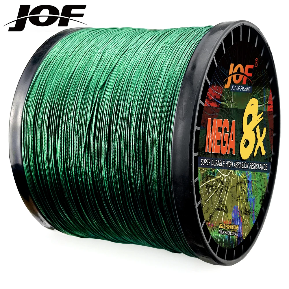JOF-sedal de Pesca multifilamento trenzado de PE, 8 hebras, 1000M, 500M, 300M, tejido de mosca de agua salada para Pesca de carpa - imagen 3