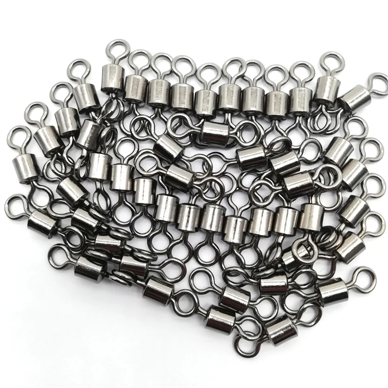 Venta al por mayor, rodamiento de barril giratorio de Pesca, giratorios de cobre, conector de señuelo, accesorios de anzuelo de Pesca de agua salada para carpa - imagen 5