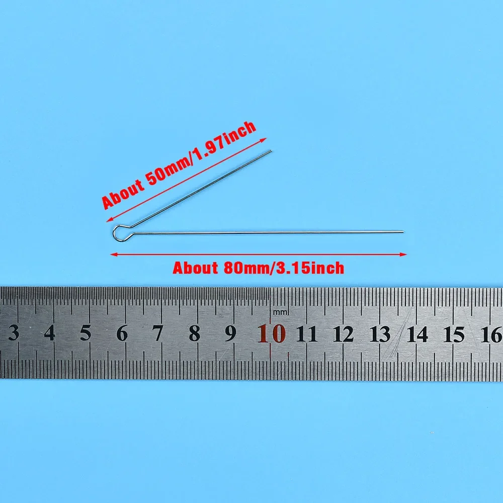 20 piezas/40 unidades de ejes de alambre giratorios en bucle, formas de alambre, accesorios de señuelo de pesca, pesca de ocio de acero inoxidable - imagen 2