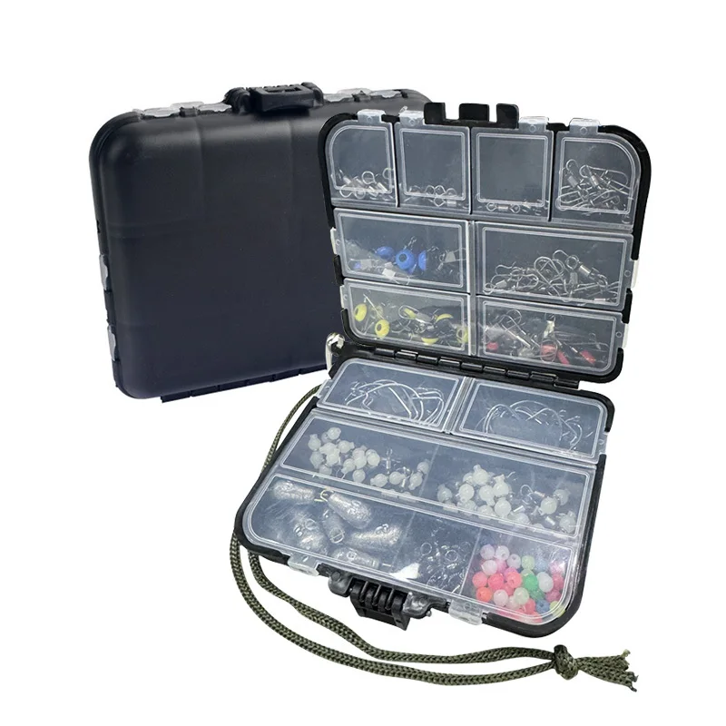 Juego de broches giratorios de pesca de alta resistencia, 177 Uds., con conectores giratorios triples, giratorios de rodamiento de bolas y abrazadera rápida - imagen 5