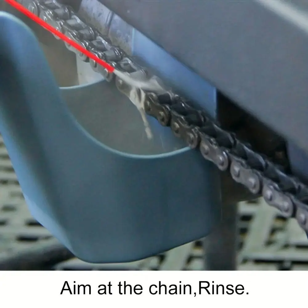 Caja de almacenamiento de aceite de cadena ampliamente utilizada, agente de inyección anticombustible, herramienta a prueba de salpicaduras de aceite para motocicleta y bicicleta, plástico a prueba de salpicaduras, 1 Uds. - imagen 4