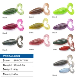 Señuelo Tsurinoya twin silicone para Lucio 90mm
