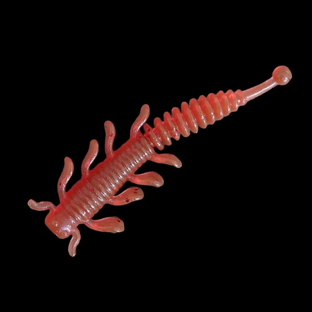 Swolfy 30 Uds nuevo 4cm Pesca suave gusanos señuelos Pesca en hielo cebo TPE suave flotante señuelo Pesca barato aparejos de Pesca de silicona - imagen 3