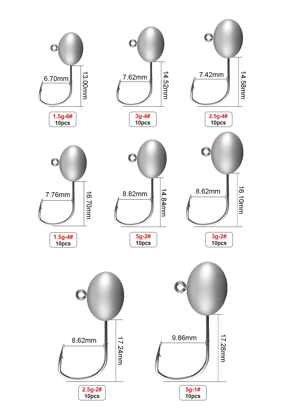 Descubra el tamaño perfecto del gancho de pesca para su próxima aventura con nuestra selección completa