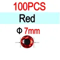 7mm Red 100pcs